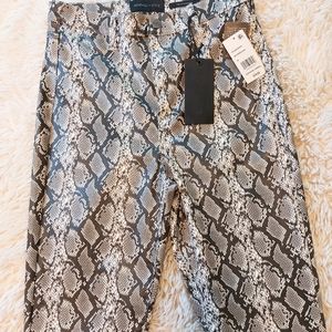 Kendall Kylie, Boomerang, Women's Faux Leather Skinny Pants Black Size 29
